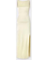 Ferrari - Long Stretch Satin Dress - Lyst