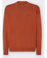 Ferrari - Cotton And Silk Sweater With Logo - Lyst