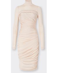 Ferrari - Ribbed Midi Dress - Lyst