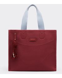 Ferrari - Knitted And Leather Tote Bag - Lyst