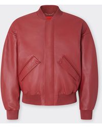 Ferrari - Bomber De Napa Engomada - Lyst