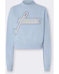 Ferrari - Cotton Crew-Neck Sweatshirt With Embroidery - Lyst