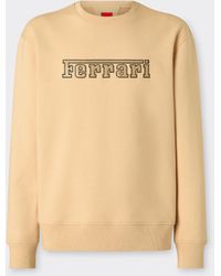 Ferrari - Cotton Sweatshirt With Patch - Lyst