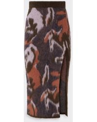 Ferrari - Falda De Punto Con Estampado Cavallino Ikat - Lyst