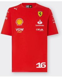 Ferrari - Scuderia Team Replica Leclerc T-shirt 2024 - Lyst