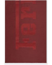 Ferrari - Wool And Silk Scarf With Logo - Lyst