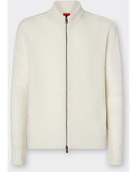 Ferrari - Cashmere And Merino Wool Zipped Cardigan - Lyst