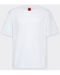Ferrari - Cotton T-Shirt With Logo - Lyst
