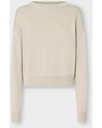 Ferrari - Cotton And Silk Long Sleeve Sweater - Lyst