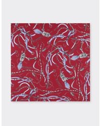 Ferrari - Silk Twill Scarf With Closet Print - Lyst
