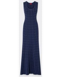 Ferrari - Long Silk And Cotton Dress - Lyst
