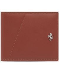 Ferrari - Smooth Leather Bifold Wallet - Lyst