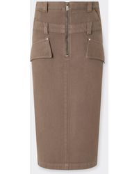 Ferrari - Denim Skirt - Lyst