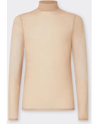 Ferrari - Semi-Transparent Tulle Turtleneck - Lyst