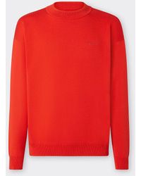 Ferrari - Cotton And Silk Sweater With Logo - Lyst