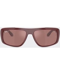 Ferrari - Ray-Ban For Scuderia Rb4479M With Mirrored Polarised Lenses - Lyst
