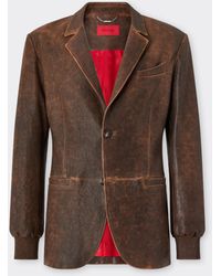 Ferrari - Damask Leather Blazer - Lyst