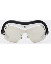 Ferrari - Limited Edition Injected And Leather Sunglasses With And Mirroredlenses - Lyst