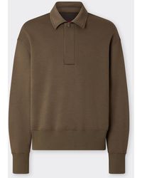 Ferrari - Wool And Cotton Polo Shirt - Lyst
