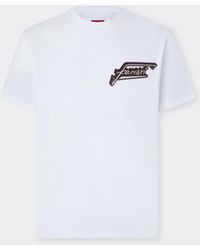 Ferrari - Cotton T-Shirt With Patch - Lyst