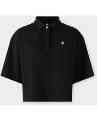 Ferrari - Polo Shirt With Scuderia Graphic - Lyst