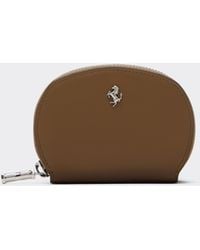 Ferrari - Smooth Leather Zip-Up Wallet - Lyst