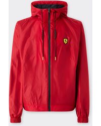 Ferrari - Nylon Windbreaker With Scudetto - Lyst
