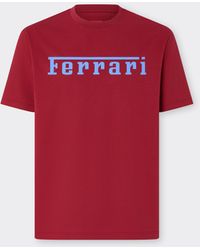 Ferrari - Cotton T-Shirt With Logo - Lyst