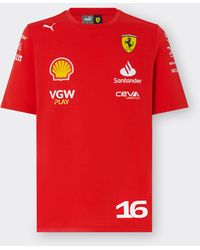 Ferrari - 2024 Scuderia Team Replica Leclerc T-Shirt - Lyst