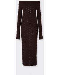 Ferrari - Long Wool And Cotton Dress - Lyst