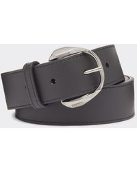 Ferrari - Leather Belt With Prancing Horse Detail - Lyst