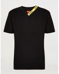 Ferrari Modal Jersey T-shirt With Logo Ribbon - Black