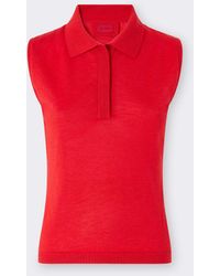 Ferrari - Sleeveless Cashmere And Silk Polo - Lyst