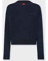 Ferrari - Cotton And Silk Long Sleeve Sweater - Lyst
