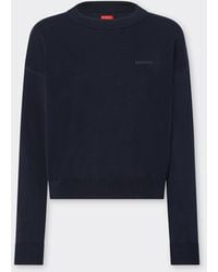 Ferrari - Cotton And Silk Long Sleeve Sweater - Lyst