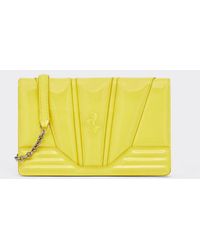 Ferrari - Gt Bag Chain Wallet In Patent Leather - Lyst