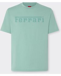Ferrari - Cotton T-Shirt With Logo - Lyst