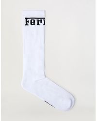 Ferrari - Cotton Blend Socks With Logo - Lyst