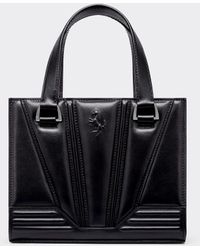 Ferrari - Gt Leather Mini Tote Bag With Prancing Horse - Lyst