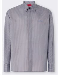 Ferrari - Silk-Blend Barré Shirt With Embroidery - Lyst