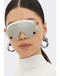 Ferrari - Limited Edition Metal Sunglasses With Mirror Shield - Lyst
