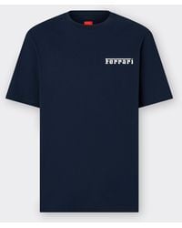 Ferrari - Camiseta De Algodón Con Logotipo - Lyst