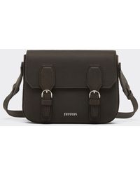 Ferrari - Waxed Leather Messenger Bag - Lyst