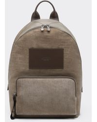 Ferrari - Nylon And Leather Backpack - Lyst
