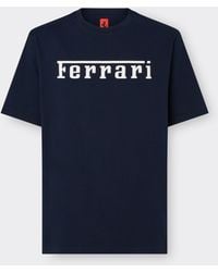 Ferrari - Cotton T-Shirt With Logo - Lyst