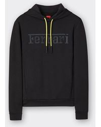 Ferrari - Recycled Scuba Fabric Sweatshirt With Oversized Embroidered Logo - Lyst
