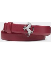 Ferrari - Thin Nappa Leather Belt - Lyst