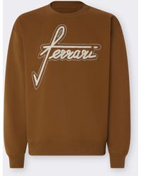 Ferrari - Embroidered Crew-Neck Sweatshirt - Lyst