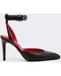 Ferrari - Leather Heeled Sandal - Lyst