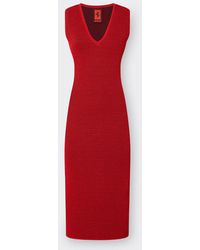 Ferrari - Cotton Dress With Contrasting Ribbon - Lyst